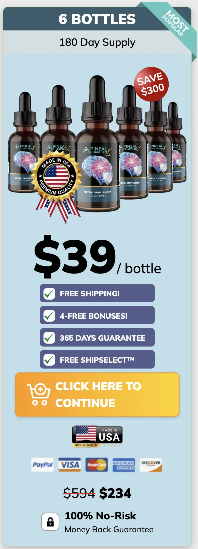 Pineal Guardian 6 bottles